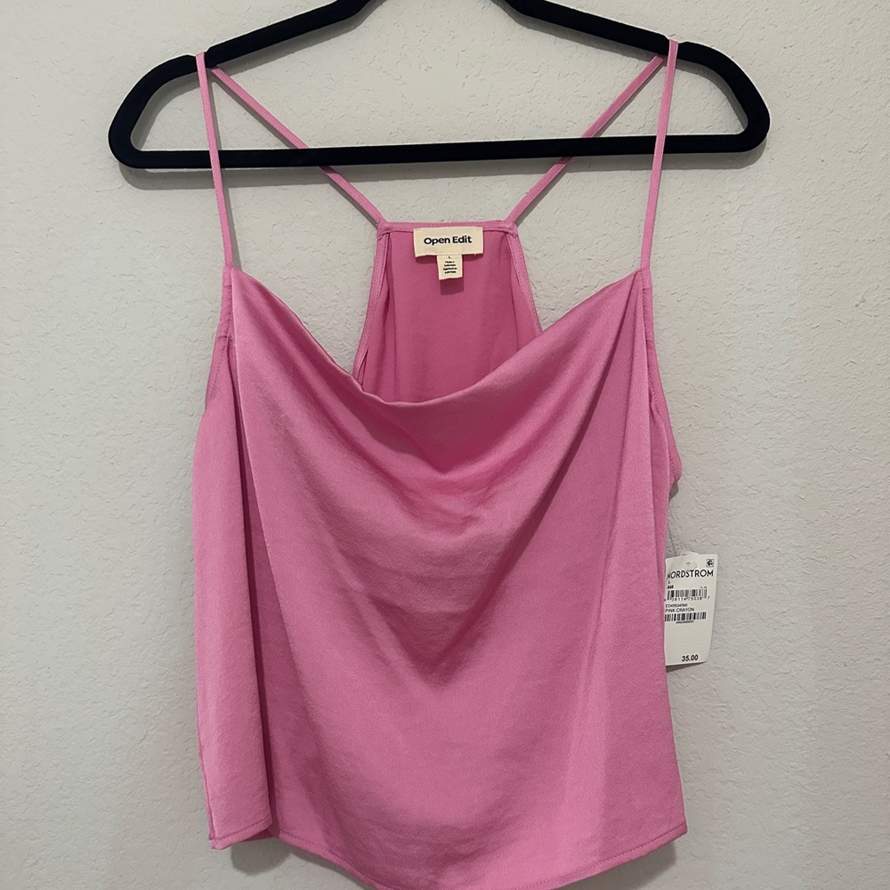 Open Edit Pink Satin Cami